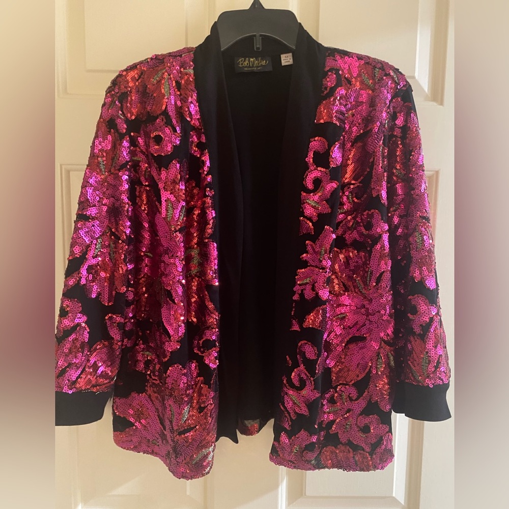Bob Mackie Wearable Art sequin jacket
